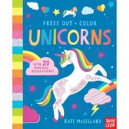 Press Out and Color: Unicorns