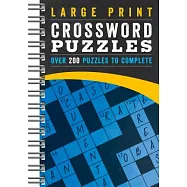 Large Print Crossword Puzzles Blue: More Than 200 Puzzles to Complete
