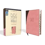 Holy Bible: New International Version, Premium, Gift Bible, Pink/Chocolate, Leathersoft,Red Letter Edition