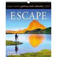 Escape Page-a-week Gallery Wall Calendar 2020