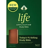 Holy Bible: New Living Translation, Life Application Study Bible, Brown/tan, Red Letter, Leatherlike