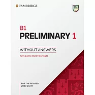 B1 Preliminary 1 for the Revised 2020 Exam Student’s Book without Answers
