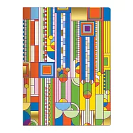 Frank Lloyd Wright Saguaro Cactus and Forms Handmade Embroidered Journal