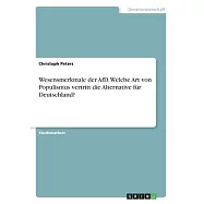 Wesensmerkmale der AfD. Welche Art von Populismus vertritt die Alternative f&uuml;r Deutschland?