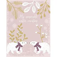 My memorable winter vacation: travelling journal for kids - fall winter diary for girls 6 years and older - guided