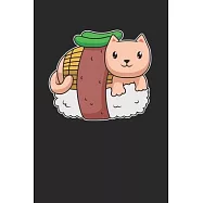 Kawaii Sushi Notebook - Japanese Journal Planner: Lolita Anime Organizer For Men Women Kids Dot Grid