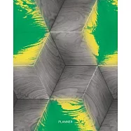 Planner: Cool Realistic Wooden Cubes Print Cover- Universal 12 Month - 1 Year No Date Undated Non dated Daily Weekly