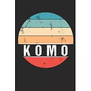 Komo: 100 Pages 6 ’’x 9’’ -Dot Graph Paper Journal Manuscript - Planner - Scratchbook - Diary