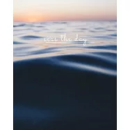 Seas The Day: Ocean Journal Notebook (8x10 in. Lined Composition Notebook 125 pgs) Back to School Composition Notebook