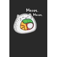 Kawaii Sushi Notebook - Japanese Journal Planner: Anime Lolita Organizer For Men Women Kids Dot Grid