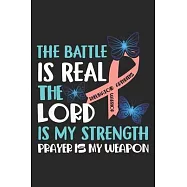 The Battle is real: Rheumatoid Arthritis Notebook 6x9 Inches 120 dotted pages for notes, drawings, formulas - Organizer