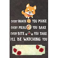 I&rsquo;&rsquo;ll Be Watching You Notebook Journal: 110 Blank Lined Papers - 6x9 Personalized Customized Shiba Inu Notebook Journal