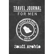 Travel Journal for Men Saudi Arabia: 6x9 Travel Notebook or Diary with prompts, Checklists and Bucketlists perfect gift
