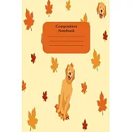 Notebook: Cute Golden Retriever notebook journal. Great dog lovers gift.
