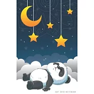 Dot Grid Notebook: Sleeping Panda Bear Dotted Journal and Planner, Cute Dot Notebook and Organizer for Unique and