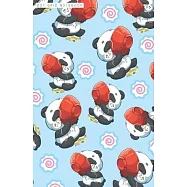 Dot Grid Notebook: Panda Bear with Japanese Ramen Dotted Journal and Planner, Cute Dot Notebook and Organizer for
