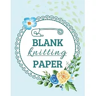 Blank knitting paper: Blank knitting design paper, 120 pages, large size 8.5 x 11 inches, 4:5 and 2:3 ratio in one book