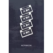 Bullet Dotted Journal: 90s Kids Notebook Dotted Grid a5 6x9 120 Pages - 80s Party Planner Retro Music Diary Old School