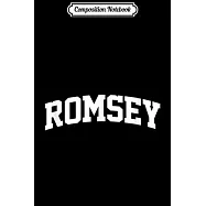 Composition Notebook: Romsey Vintage Sports Team Arch Journal/Notebook Blank Lined Ruled 6x9 100 Pages