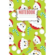 Notebook: 6x9 Holiday Journal - Christmas Planner Notebook - Black Paper Journal With Lined Black Pages - Reverse Color