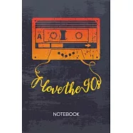 Bullet Dotted Journal: Nineties Lovers Notebook Dotted Grid a5 6x9 120 Pages - 90s Mixtape Planner I Love The 90s Diary