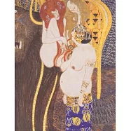 Gustav Klimt Black Paper Sketchbook: Beethoven Frieze - Large Artistic All Black Pages Blank Sketch Pad - Jugendstil