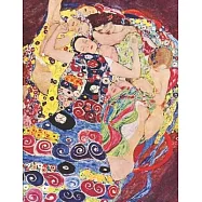Gustav Klimt Black Paper Sketchbook: The Maiden - Modern Art Nouveau Notebook for Painting & Drawing with Vivid Colors