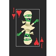 Jack Of Hearts: Notebook A5 Size, 6x9 inches, 120 lined Pages, Poker Face Casino Cards Card Game Hearts Jack Mummy