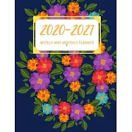 2020-2021 Weekly And Monthly Planner: 2 Year Calendar- 24 Months Agenda Planner-Personal Appointment-8.5" X 11"- 110