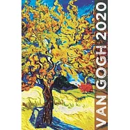 Van Gogh 2020: Art Planner and Datebook Monthly Weekly Scheduler and Organizer - Vertical Days Dated Layout with Monday