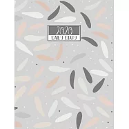 2020 Daily Diary: A4 Day on a Page to View Full DO1P Planner Lined Writing Journal - Grey & Tan Neutral Stone Abstract