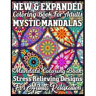 New & Expanded coloring book for Adults mystic mandalas mandala coloring book stress relieving designs for adults