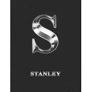 Stanley: 2 Year Weekly Planner with Note Pages (24 Months) - Silver Effect Personalized Custom Letter S Initial First