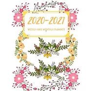 2020-2021 Two Year Planner: 2 Year Calendar- 24 Months Agenda Planner-Personal Appointment-8.5" X 11"- 110 Pages