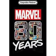 Composition Notebook: Marvel 80 Years Comic Events Front and Back Journal/Notebook Blank Lined Ruled 6x9 100 Pages
