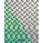 Planner: Fancy Metal Iron Print Cover- Universal 12 Month - 1 Year No Date Undated Non dated Daily Weekly Monthly