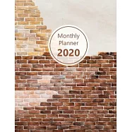 Monthly planner 2020: Large. Month on 2 pages. Incl. 2020 Calendar, Important dates section and Notes pages. 8.5" x