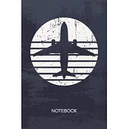 Bullet Dotted Journal: 70s Lover Notebook Dotted Grid a5 6x9 120 Pages - Retro Style Planner Retro Plane Diary 70s