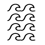 Wave Notebook: College Ruled Line Paper Pages Journal 6 x 9 Inches (15,2 x 22,9 cm) - I Love The Oceans of the World