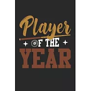 Player: Pool Billiard 8 Ball Snooker Player of the Year Notebook 6x9 Inches 120 dotted pages for notes, drawings
