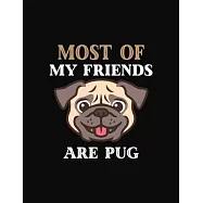 Most My Friends Are Pug: Prayer Journal for Guide Scripture, Prayer Request, Reflection, Praise and Grateful Prayer