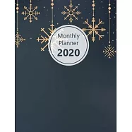 Monthly planner 2020: Large. Month on 2 pages. Incl. 2020 Calendar, Important dates section and Notes pages. 8.5" x
