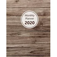 Monthly planner 2020: Large. Month on 2 pages. Incl. 2020 Calendar, Important dates section and Notes pages. 8.5" x