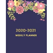 2020-2021 Weekly Planner: 2 Year Calendar- 24 Months Agenda Planner-Personal Appointment- 8.5" X 11" - 110 Pages