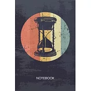 Bullet Dotted Journal: 80s Lover Notebook Dotted Grid a5 6x9 120 Pages - Timer Planner Vintage Hourglass Diary Time