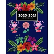 2020-2021 Weekly Planner: 2 Year Calendar- 24 Months Agenda Planner-Personal Appointment- 8.5" X 11"- 110 Pages