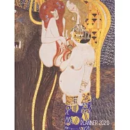 Gustav Klimt Planner 2020: Beethoven Frieze Artistic Jugendstil Art Nouveau Year Organizer: January - December Large