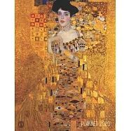 Gustav Klimt Monthly Planner 2020: Portrait of Adele Bloch-Bauer I Artsy Gold Jugendstil Year Agenda: January