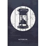 Bullet Dotted Journal: 70s Lover Notebook Dotted Grid a5 6x9 120 Pages - Time Planner Sandglass Diary Time Of Day