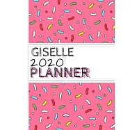 Giselle: : 2020 Personalized Planner: One page per week: Pink sprinkle design